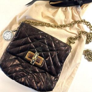 Lanvin Paris Lambskin Mini Pop Shoulder Bag